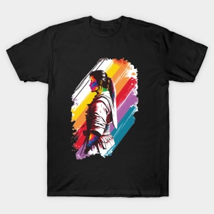 Rainbow Karate Fighter - Martial Arts Pride T-Shirt